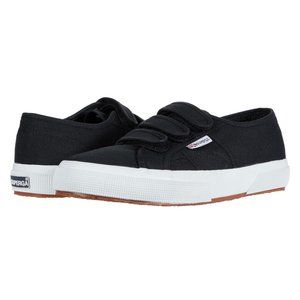 SUPERGA | 2750 COT3VELU Black Velcro Strap Shoes